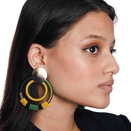 Tribal Hoop Harmony Earrings - HASHTACK