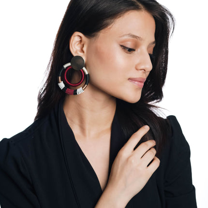 Fusion Loop Statement Earrings - HASHTACK