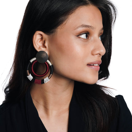 Fusion Loop Statement Earrings - HASHTACK