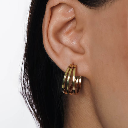 Golden Daydreams Earrings Set of 5 - HASHTACK