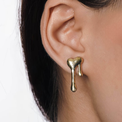 Golden Whispers Earrings Set of 5 - HASHTACK
