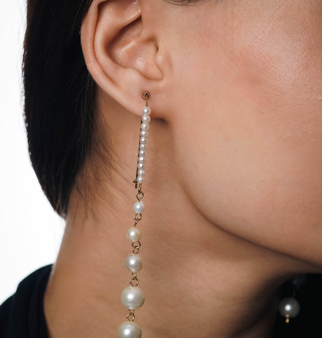 Dainty Drop Pearl Earrings - HASHTACK