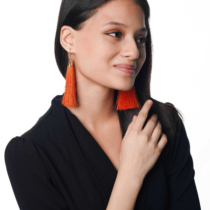 Sunray Swing Tassel Earrings - HASHTACK
