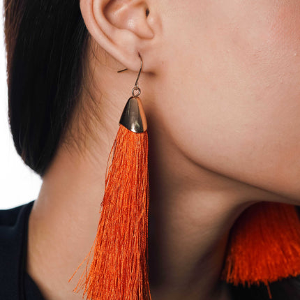Sunray Swing Tassel Earrings - HASHTACK