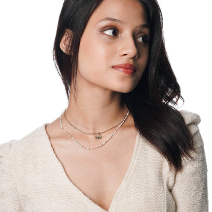 Watchful Charm Layered Necklace - HASHTACK