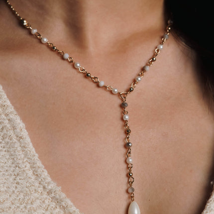 Shimmer Drop Necklace - HASHTACK