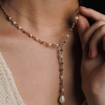 Shimmer Drop Necklace - HASHTACK