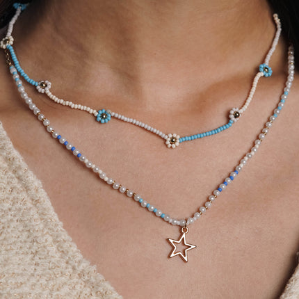 Ocean Star Double-Strand Necklace - HASHTACK