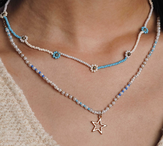 Ocean Star Double-Strand Necklace - HASHTACK