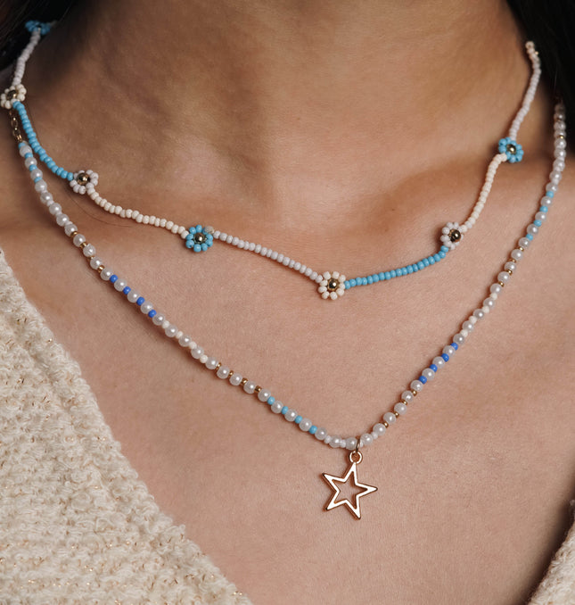 Ocean Star Double-Strand Necklace - HASHTACK