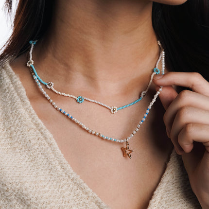 Ocean Star Double-Strand Necklace - HASHTACK