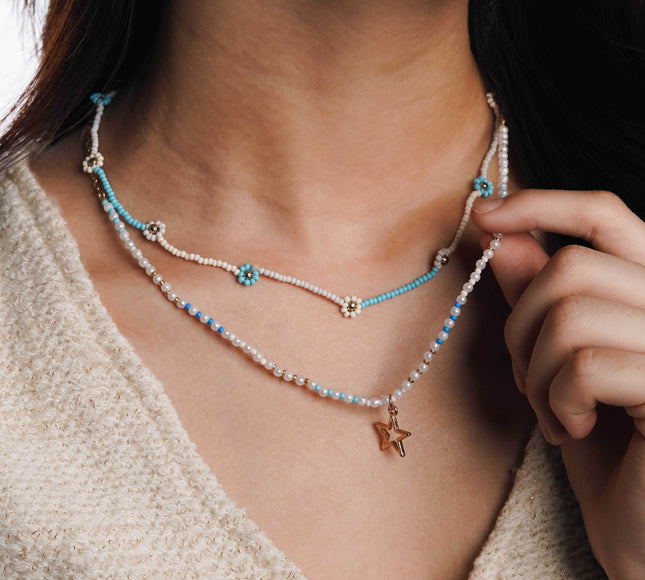 Ocean Star Double-Strand Necklace - HASHTACK