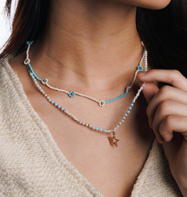 Ocean Star Double-Strand Necklace - HASHTACK