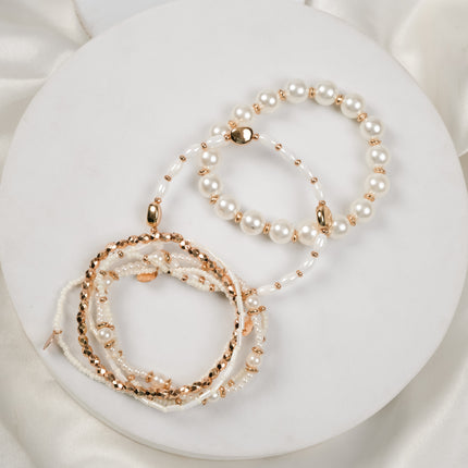 Pearl Garden Multi-Strand Bracelet Set