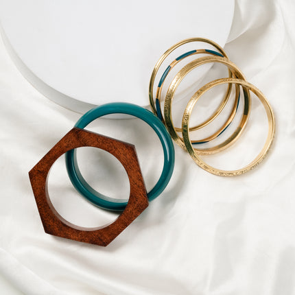 Aurelia Teal Bangle