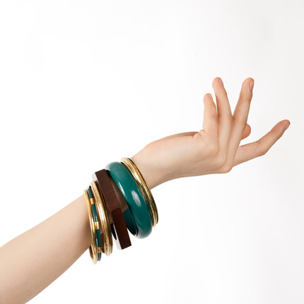 Aurelia Teal Bangle