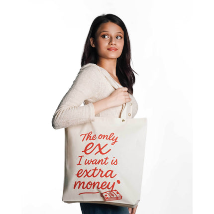The Only Ex I Want Canvas Tote Bag - HASHTACK