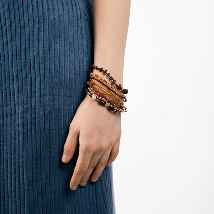 Boho Earth Multi-Strand Beaded Bracelet Set