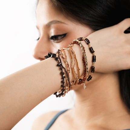 Boho Earth Multi-Strand Beaded Bracelet Set
