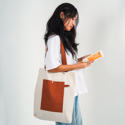 Cocoa Canvas Tote Bag