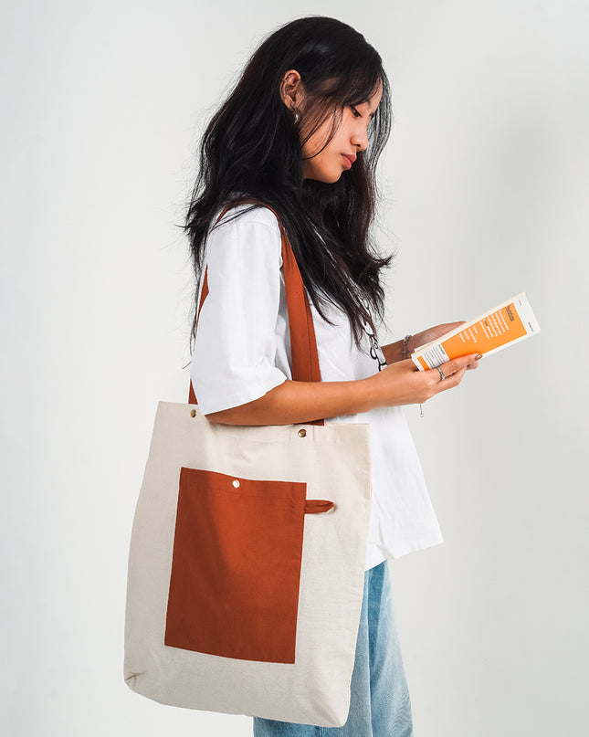 Cocoa Canvas Tote Bag