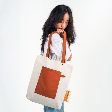 Cocoa Canvas Tote Bag