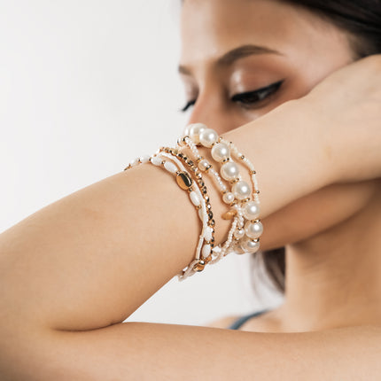 Pearl Garden Multi-Strand Bracelet Set
