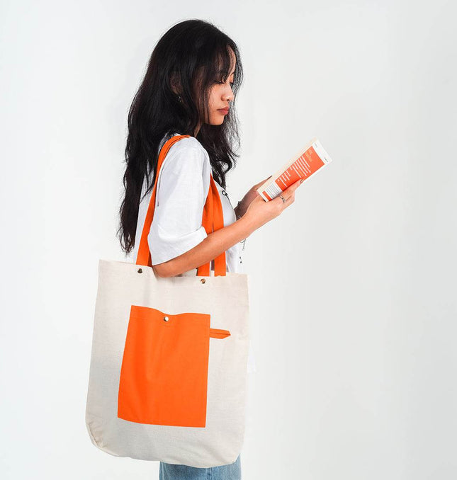 Sunny Canvas Tote Bag - HASHTACK