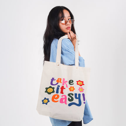 Take It Easy Canvas Tote Bag