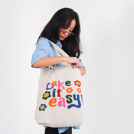 Take It Easy Canvas Tote Bag