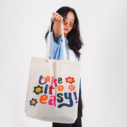 Take It Easy Canvas Tote Bag