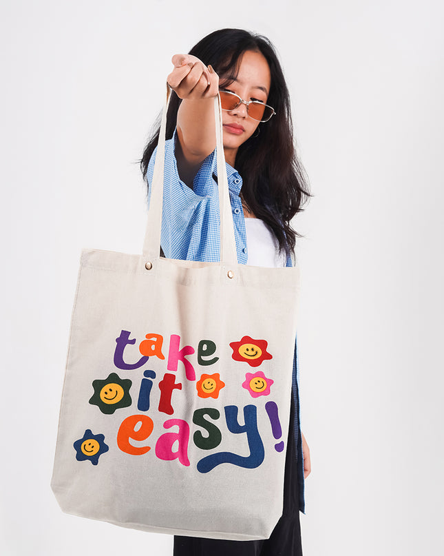 Take It Easy Canvas Tote Bag