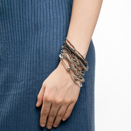 Midnight Luxe Layered Beaded Bracelet Set
