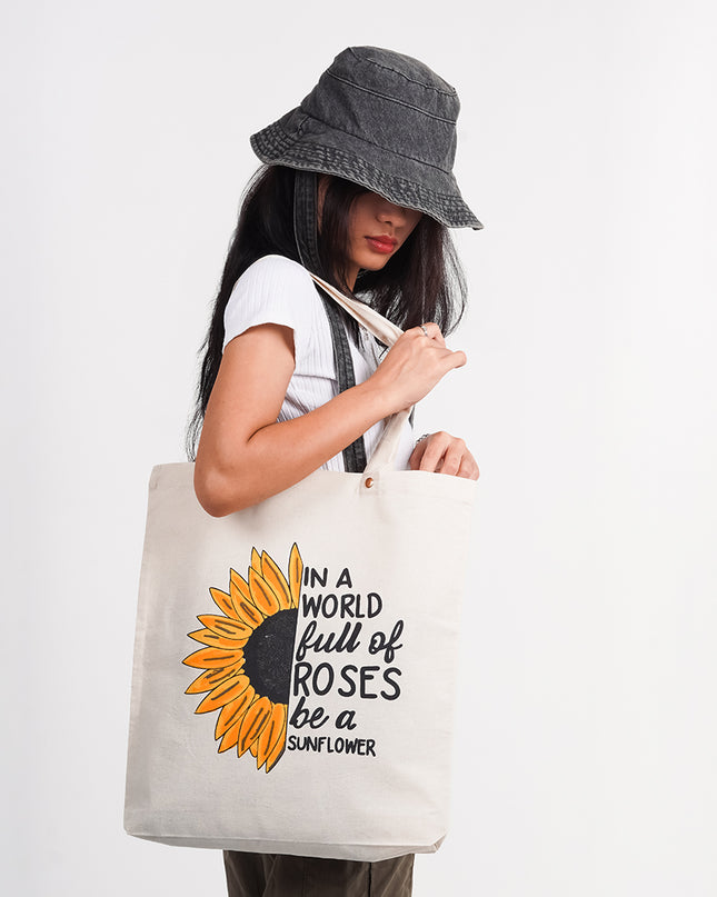 In A Wolrd Full of Roses Canvas Tote Bag