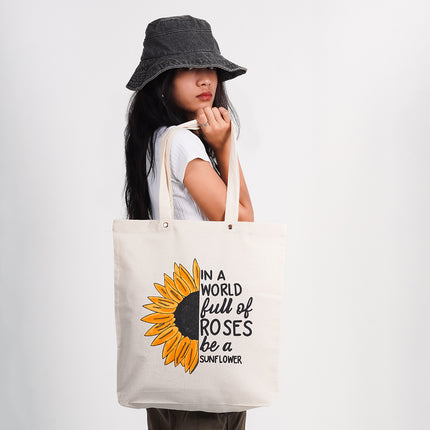 In A Wolrd Full of Roses Canvas Tote Bag