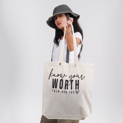 Know Your Worth Tote Bag