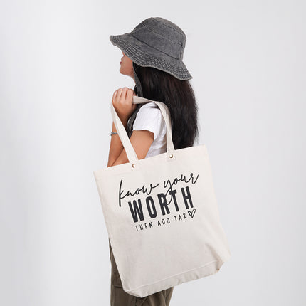 Know Your Worth Tote Bag