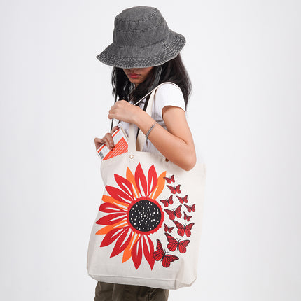 Sunflower Canvas Tote Bag