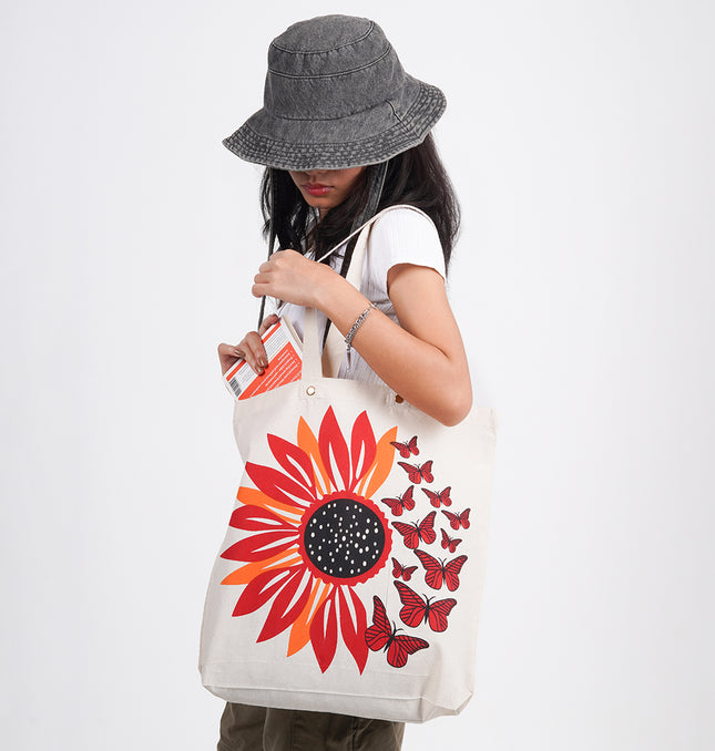 Sunflower Canvas Tote Bag