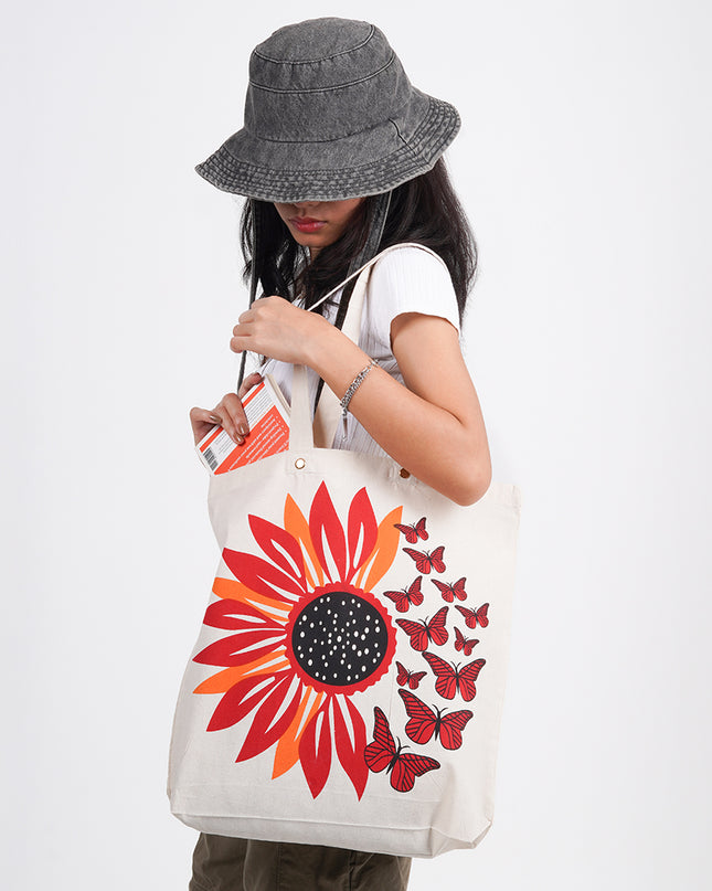 Sunflower Canvas Tote Bag