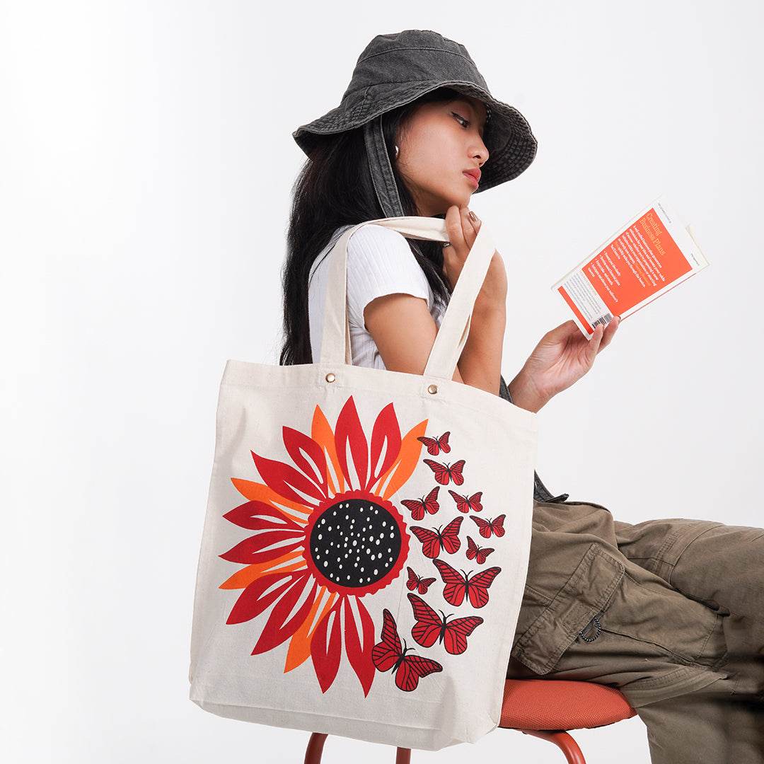 Sunflower Canvas Tote Bag Affordable Tote Bag Made in India
