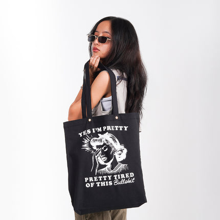 Yes I'm Pretty Canvas Tote Bag