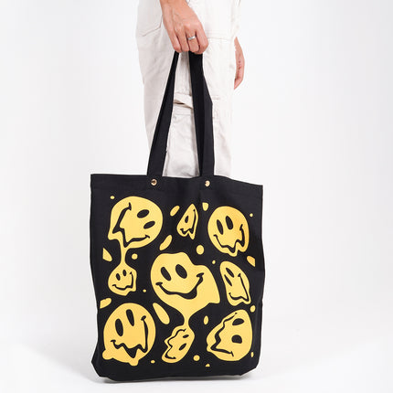 Smiley Canvas Tote Bag