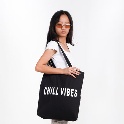 Chill Vibes Canvas Tote Bag