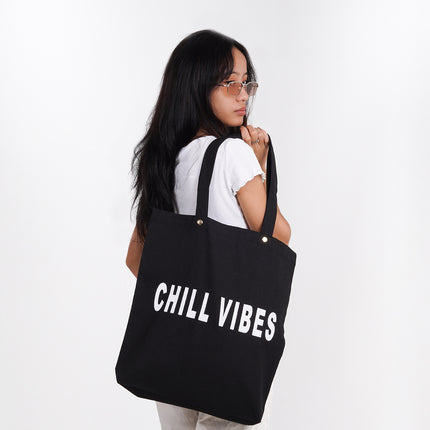 Chill Vibes Canvas Tote Bag