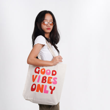 Good Vibes Only Canvas Tote Bag