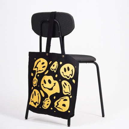 Smiley Canvas Tote Bag