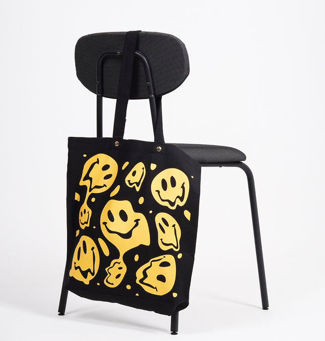 Smiley Canvas Tote Bag