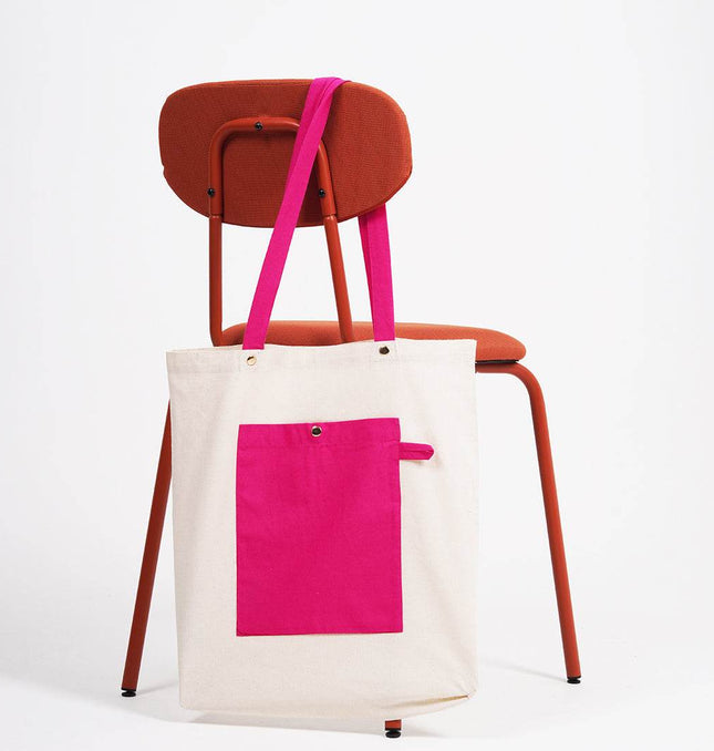 Pink Candy Canvas Tote Bag - HASHTACK