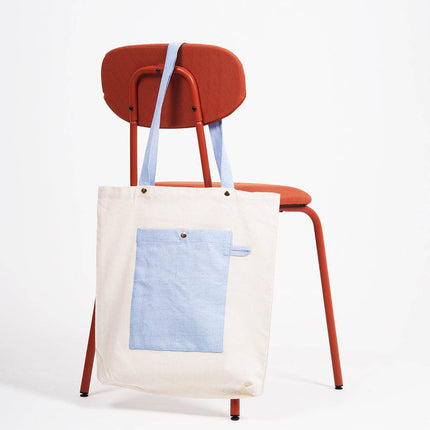Blue Vanilla Canvas Tote Bag - HASHTACK